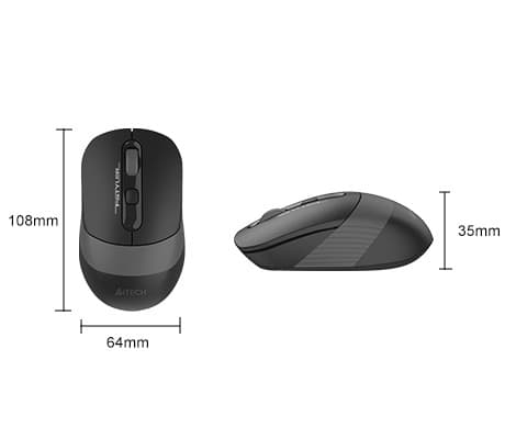 A4tech Fstyler FG10CS Air2 Dual-Function Stone Grey Mouse 2