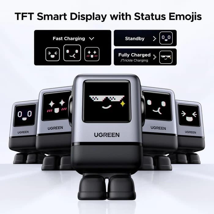 UGREEN 45515B USB-A+3*USB-C 100W Robot GaNTech Fast Charger 2