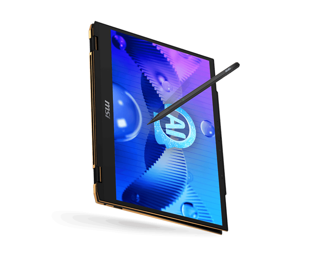 MSI Summit E13 AI Evo A1MTG |9S7-13P411-087| Intel Xe Intel® Core™ Ultra 7 155H LPDDR5 32GB 1TB NVMe Intel® Killer™ Wi-Fi 7 BE1750(w) BT 4 cell, 70Whr 13.3” 16:10 FHD+ (1920x1200), Touchscreen, 100% sRGB(Typical), IPS-Level Panel, MS Windows 11 2