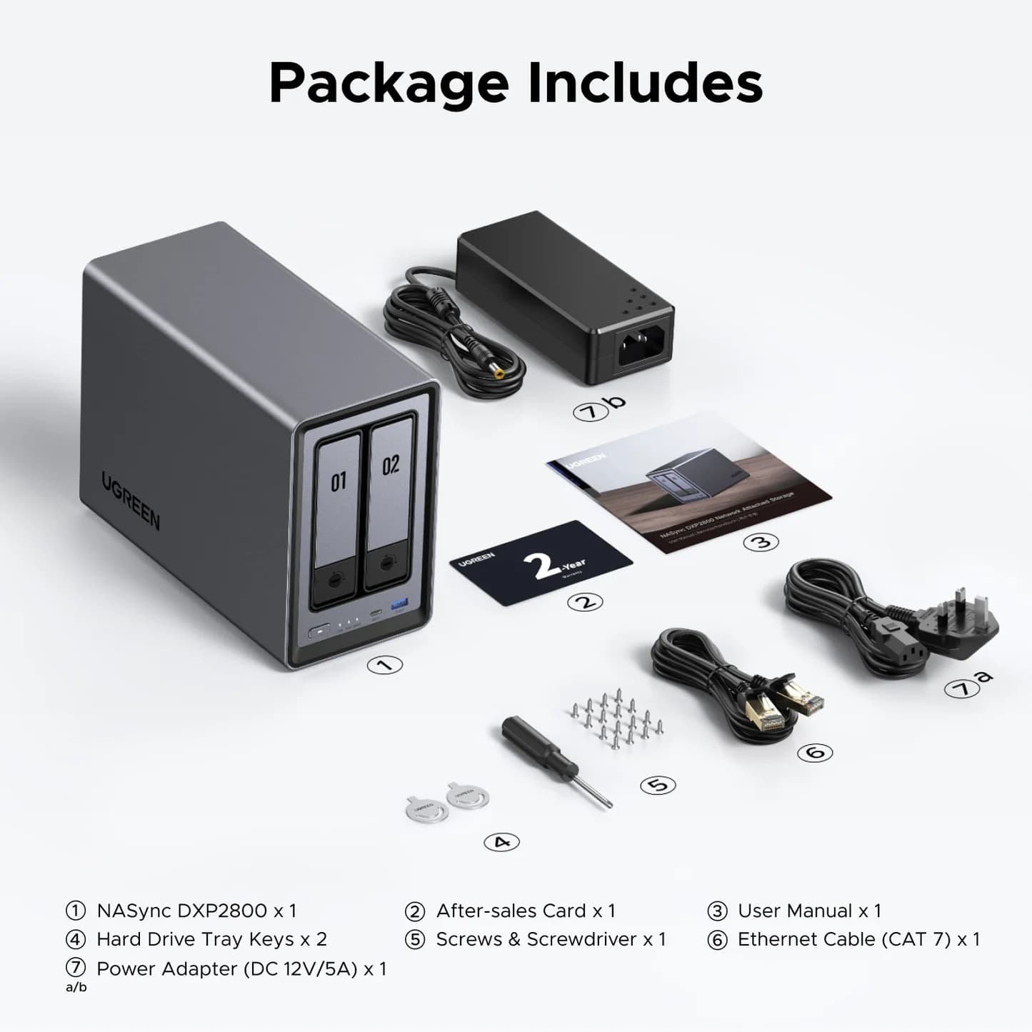 UGREEN 25369 Network Attached Storage DXP2800 (Diskless) EU 2