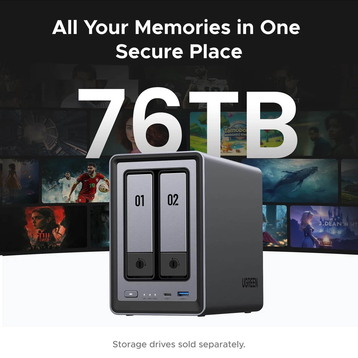 UGREEN 25369 Network Attached Storage DXP2800 (Diskless) EU 10