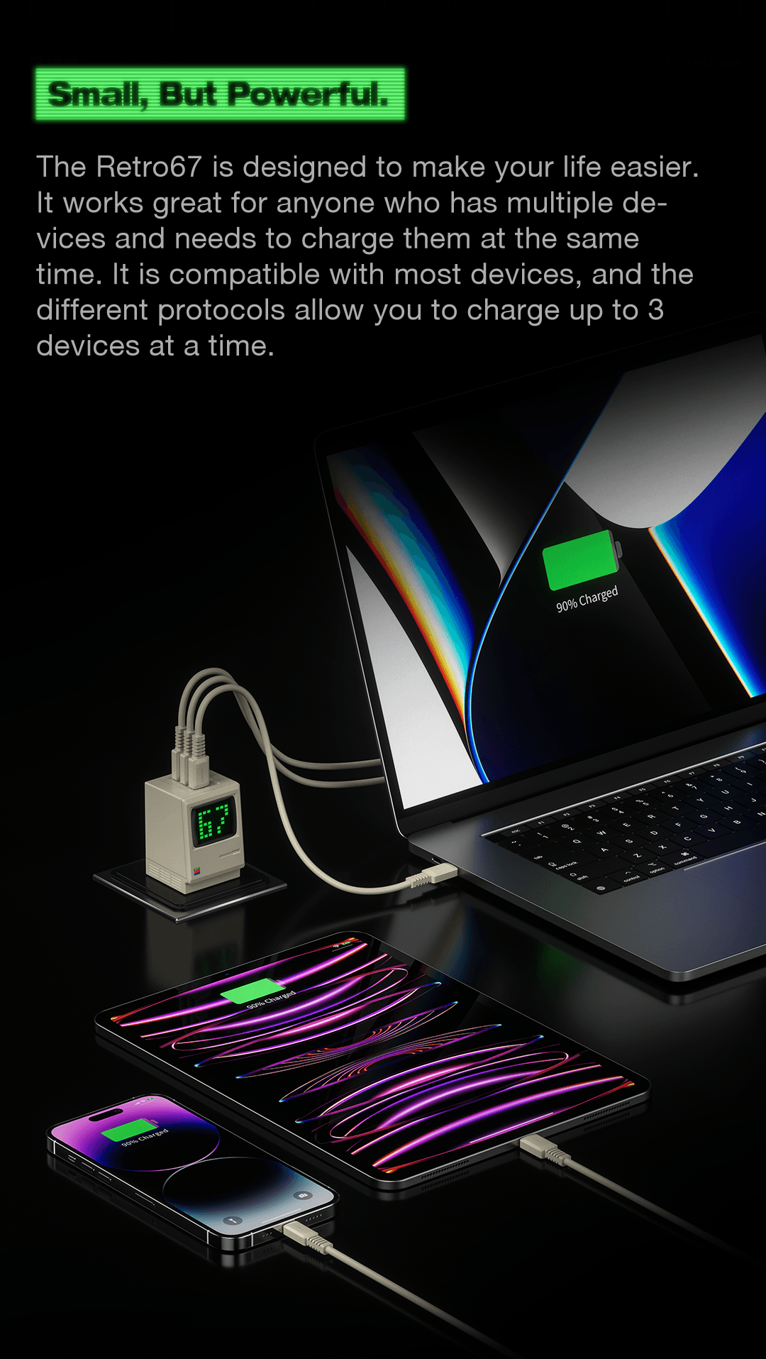 SHARGE S067U Retro 67w GaN Charger 13