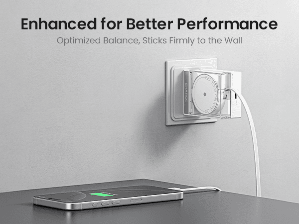SHARGE S4U Retractable 65w GaN Charger White 8