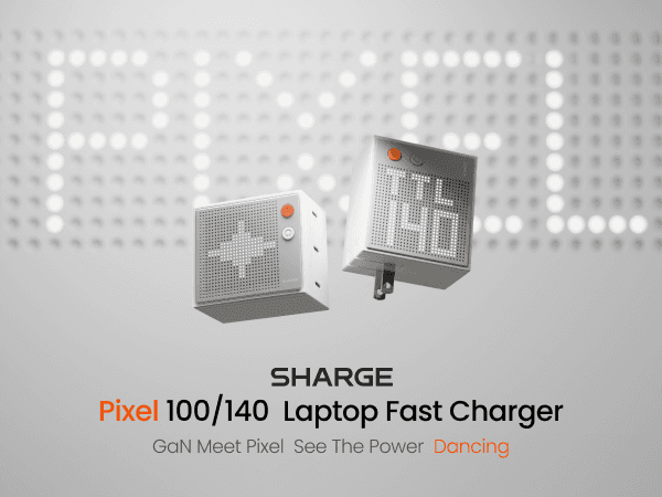 SHARGE S2E Pixel 140w GaN Charger White 8