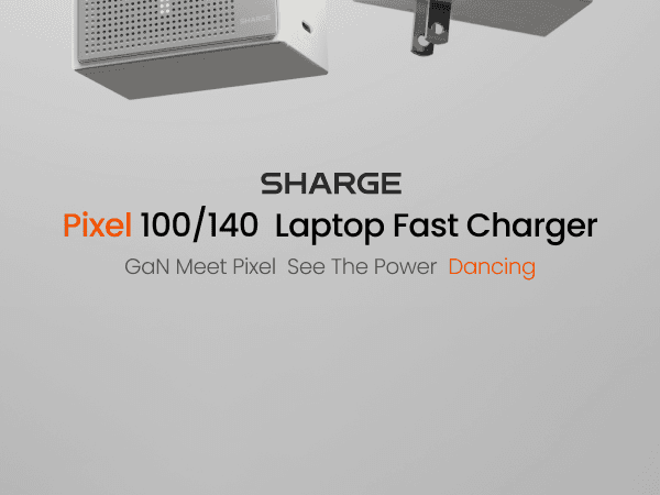 SHARGE S2E Pixel 140w GaN Charger Black 4