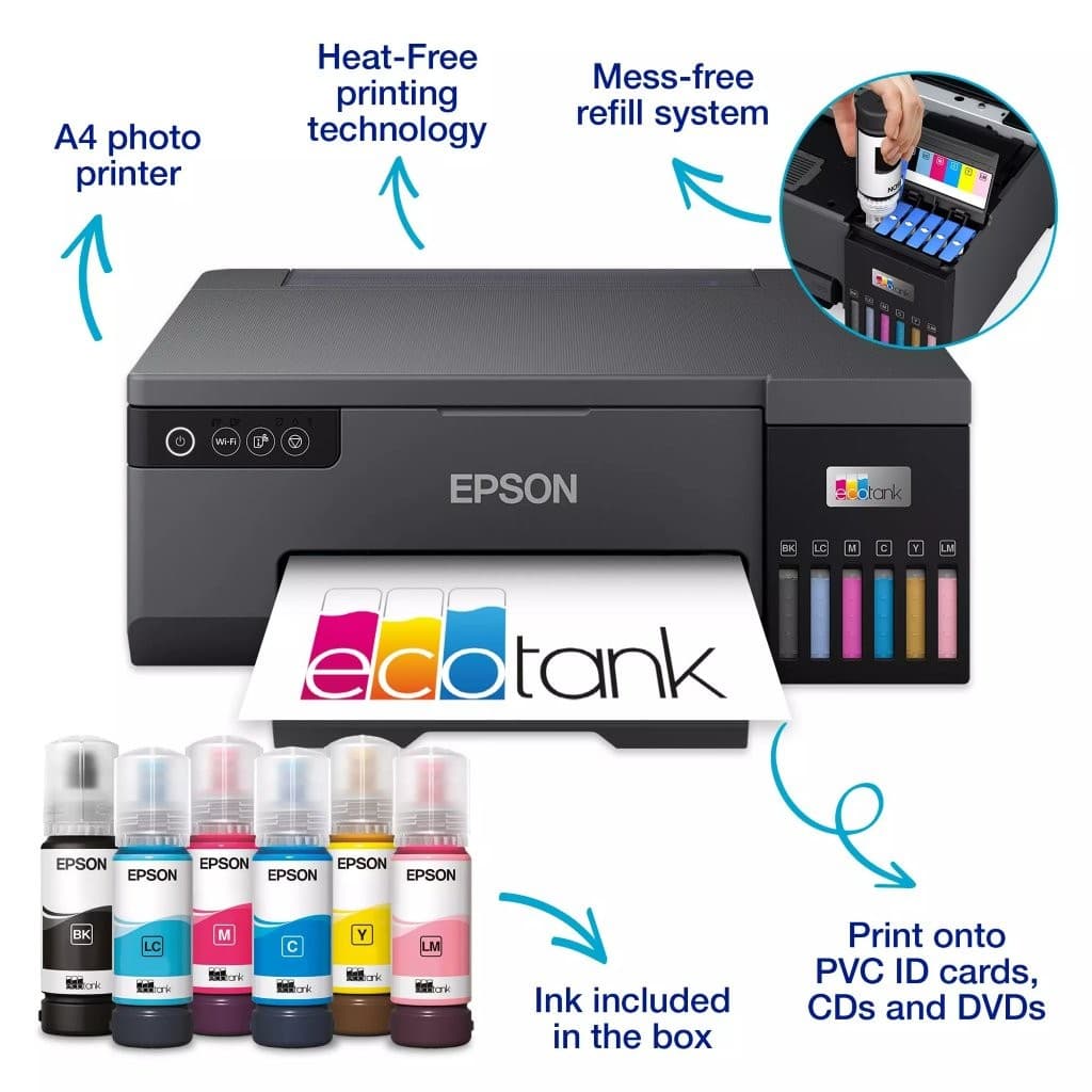 EPSON EcoTank L8050 Wireless & Wi-Fi Direct Ink Tank Photo Printer 2