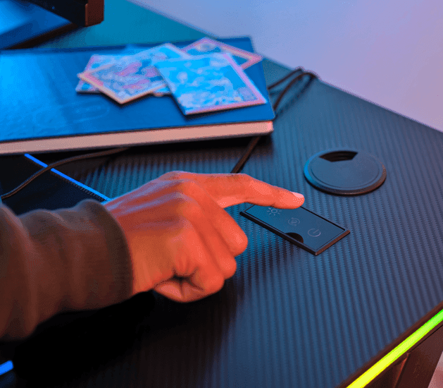 Trust GXT709 Luminus RGB Desk Black 25184 4