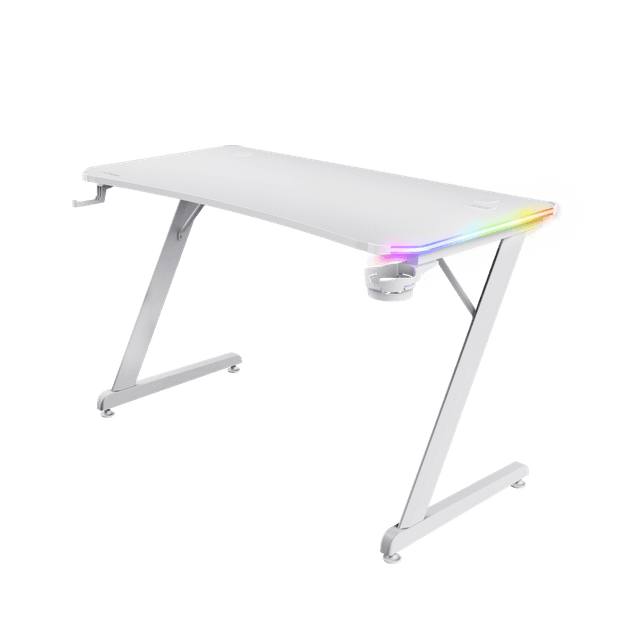 Trust GXT709W Luminus RGB Desk White 25328