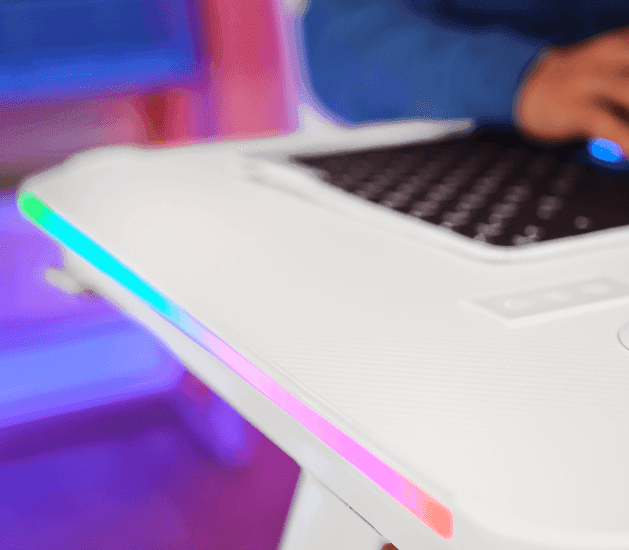Trust GXT709W Luminus RGB Desk White 25328 5