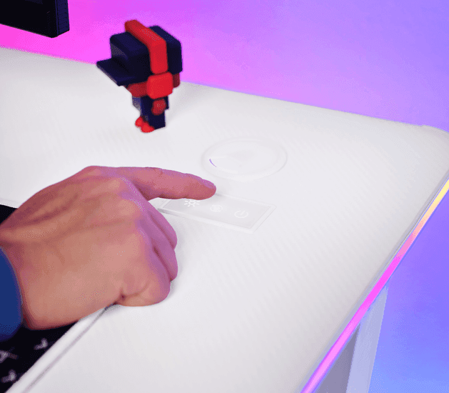 Trust GXT709W Luminus RGB Desk White 25328 8