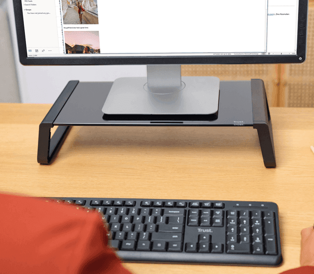 Trust Monta Glass Monitor Stand Black 25271 3