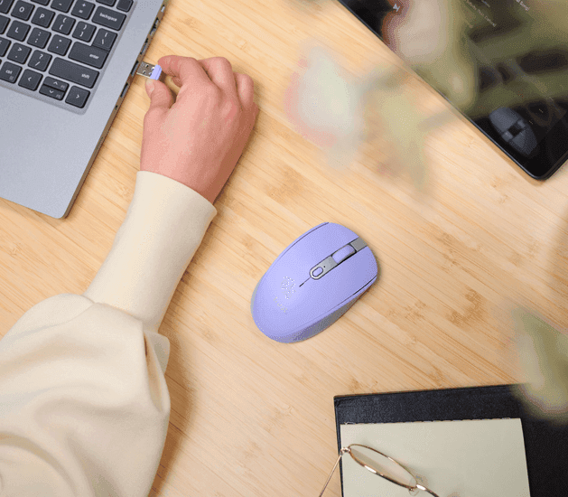Trust Ozaa Compact Wireless Mouse Purple 25384 5