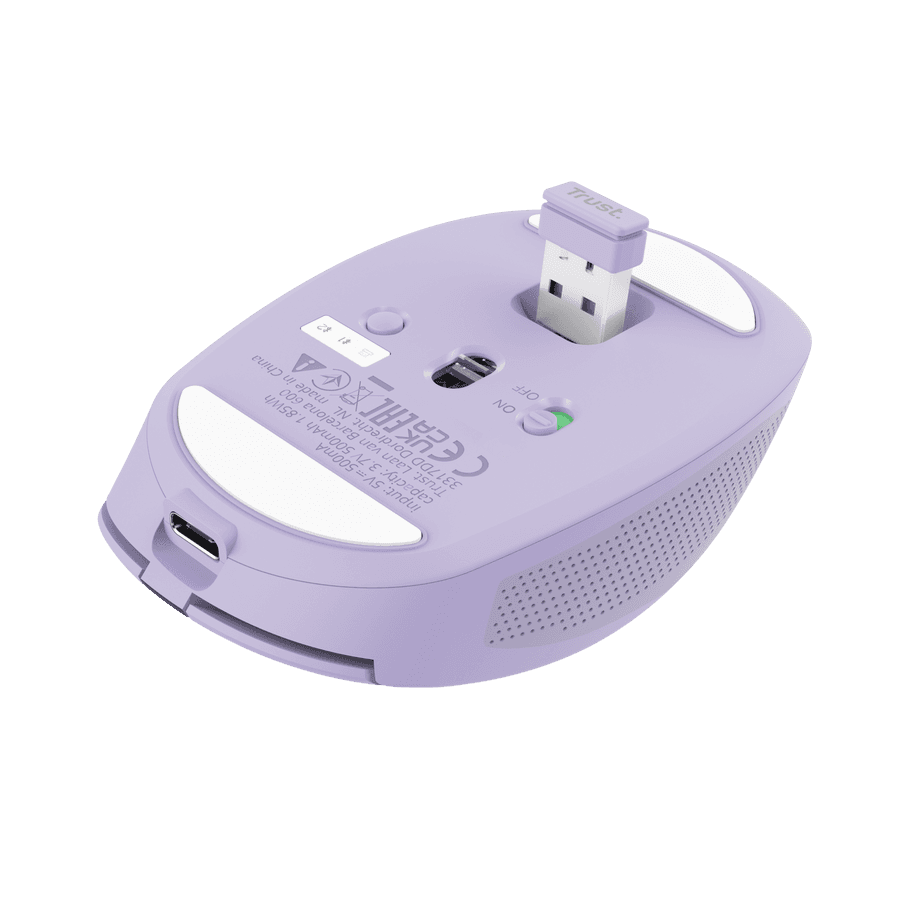 Trust Ozaa Compact Wireless Mouse Purple 25384 9