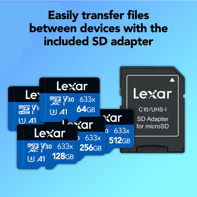 Lexar microSDXC 633x Memory Card 256GB | LSDMI256BB633A 3