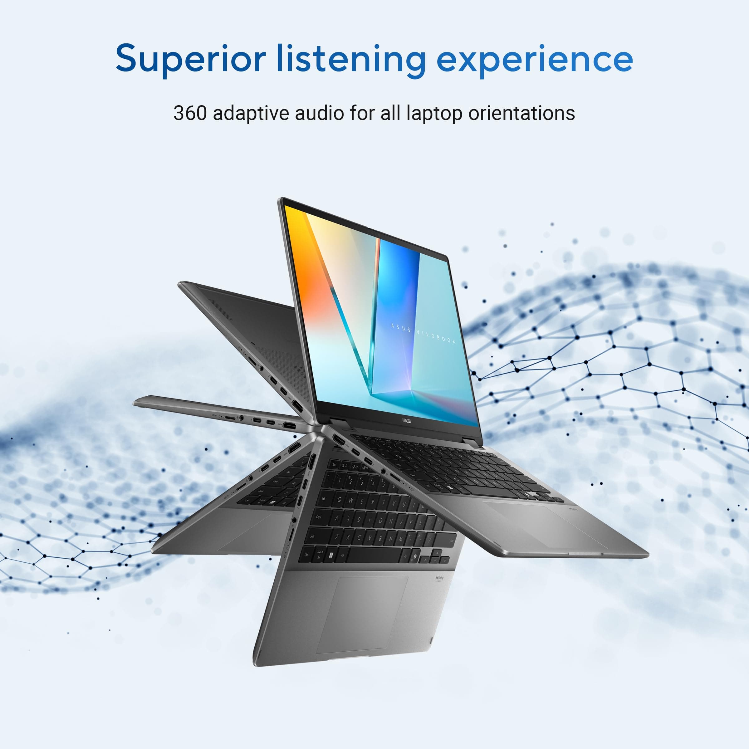 ASUS Vivobook Flip 14 |TP3407SA-DS74T| Intel Core Ultra 7 256V 16GB RAM 1TB NVMe SSD 14" OLED Touch X360 MS Windows 11 10