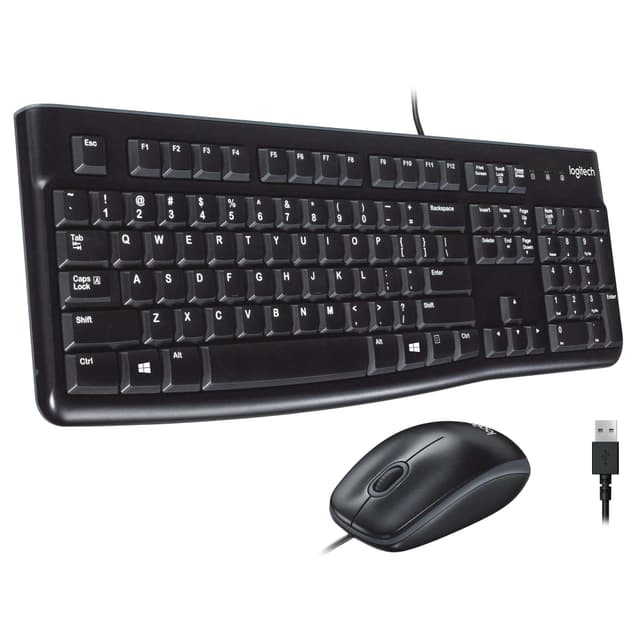 Logitech MK120 Corded Keyboard and Mouse Combo | 920-002546|