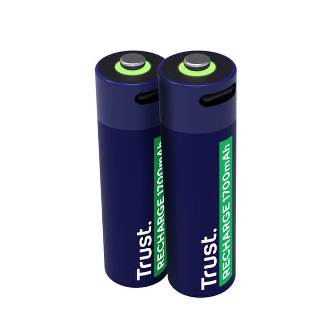Trust USB-C Rechargeable Batteries 2 Pack AA 25584