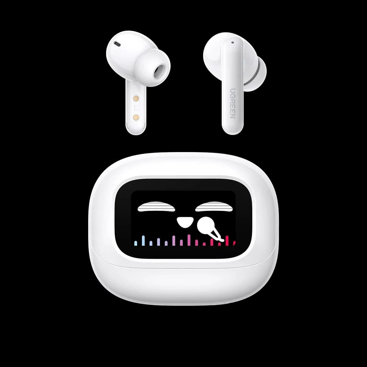 UGREEN 55137 EchoBuds Magic Active Noise Cancelling Earbuds with Smart Touchscreen 1
